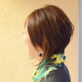 前下がりアシンメトリーショートボブ☆