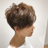 アシンメトリーショートパーマスタイル☆（右）